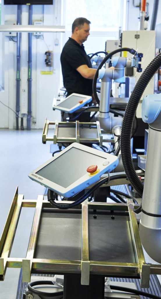 Collaborative robot on manufacturing floor